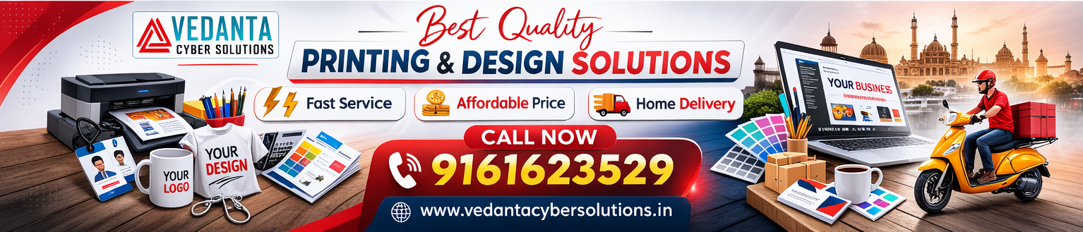 Printing Services in Lucknow - ID Card, T-Shirt, Mug Printing by Vedanta Cyber Solutions
