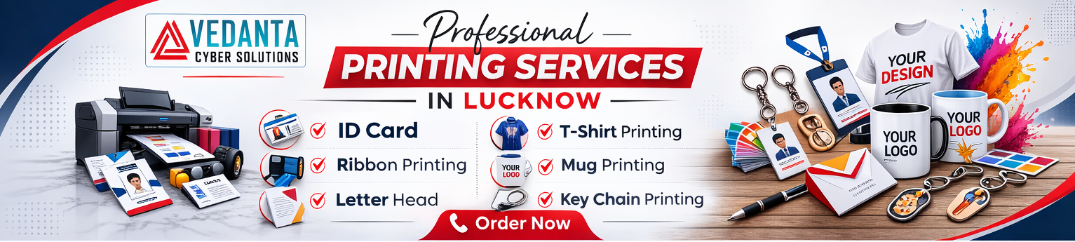 We Provide Complete IT, Printing & Advertising Services for Small & Medium  Businesses, Vedanta Cyber Solutions, VCS gomti nagar lucknow
